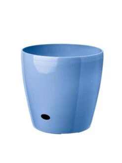 Viva Round Self-Watering Rolling Planter, 14" Diameter -Garden Outfitters Store 39325BL 070 tif