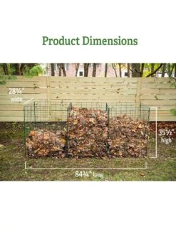 3-Bin Wire Composter 8 3-Bin Wire Composter -Garden Outfitters Store 40 280 dims GSC