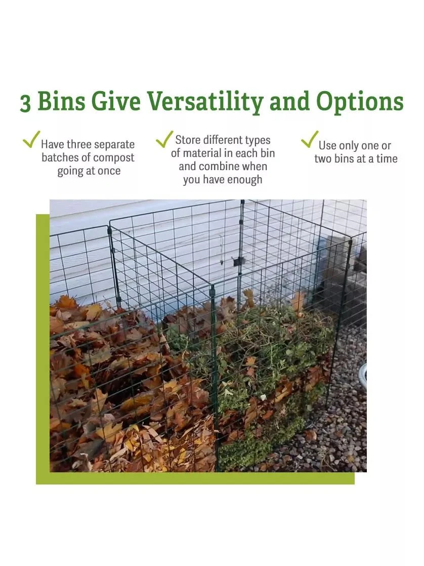 3-Bin Wire Composter 3 3-Bin Wire Composter - Image 3