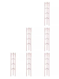 Stacking Tomato Ladders, Set Of 6 9 Stacking Tomato Ladders, Set Of 6 -Garden Outfitters Store 40309 Red stacking tomato ladders set of 6 red tif