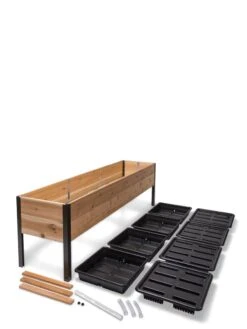 Self-Watering Elevated Planter Box, 2' X 8' -Garden Outfitters Store 8608960 2297 tif