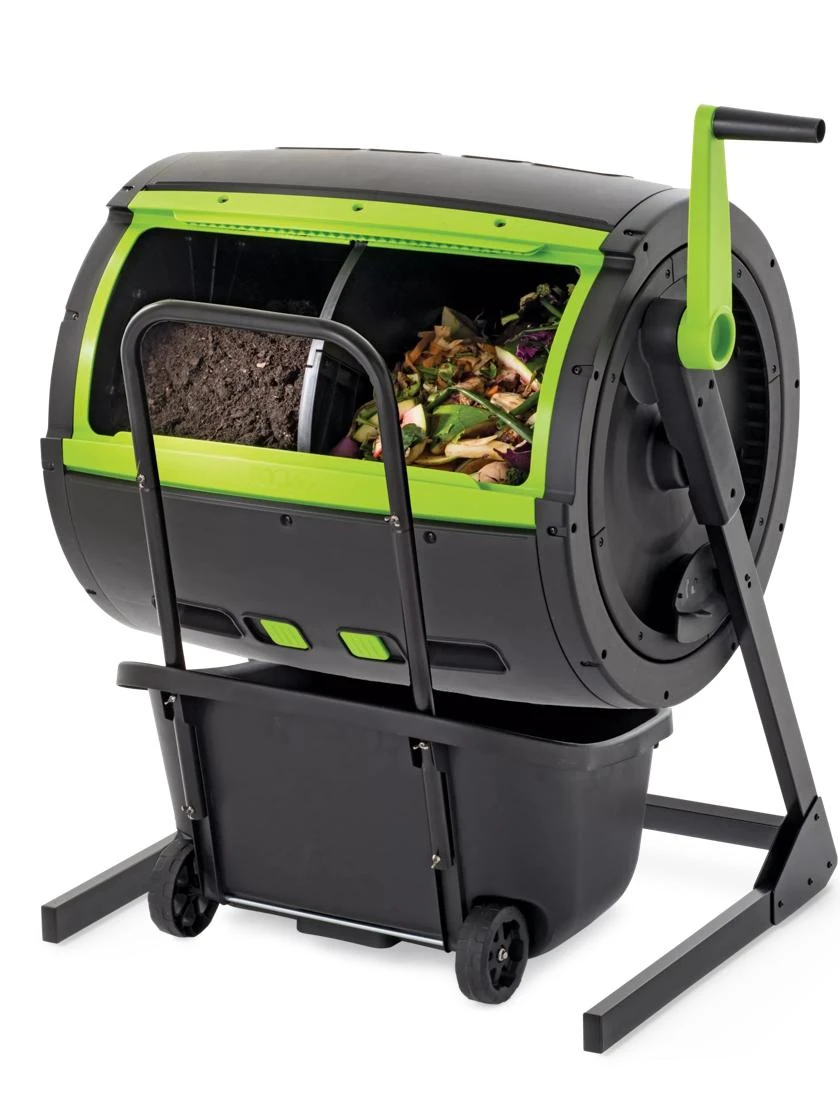 Maze Compost Tumbler And Cart Combo 1 Maze Compost Tumbler And Cart Combo