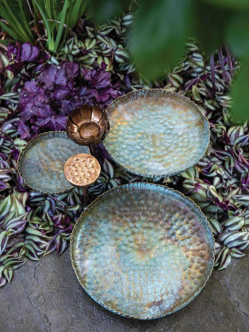 Water Lily Station Birdbath 2 Water Lily Station Birdbath - Image 2