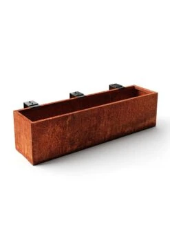Veradek Metallic Series Corten Steel Railing Planters 12 Veradek Metallic Series Corten Steel Railing Planters -Garden Outfitters Store 8611611 05v