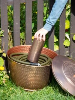 Hammered Copper Hose Pot With Lid 14 Hammered Copper Hose Pot With Lid -Garden Outfitters Store 8613311 0019
