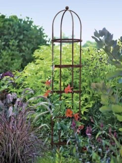 Jardin Round Obelisk, 7' 9 Jardin Round Obelisk, 7' -Garden Outfitters Store GS39530 02 tif
