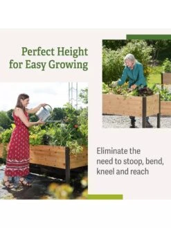 Self-Watering Elevated Planter Box, 2' X 8' -Garden Outfitters Store b00eow8fhu raisedbed benefits